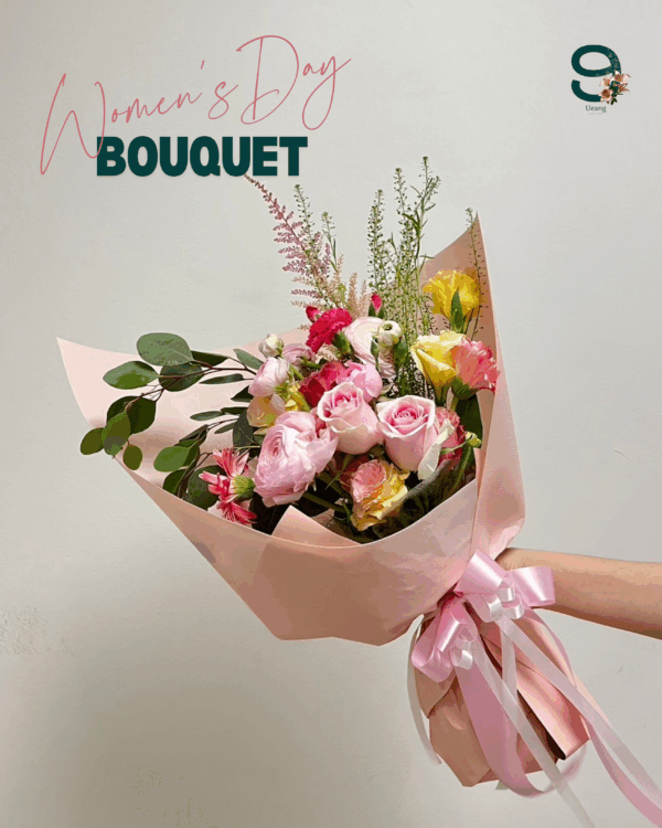 Women's Day ช่อดอกไม้เฉลิมฉลองวันแห่งสตรี