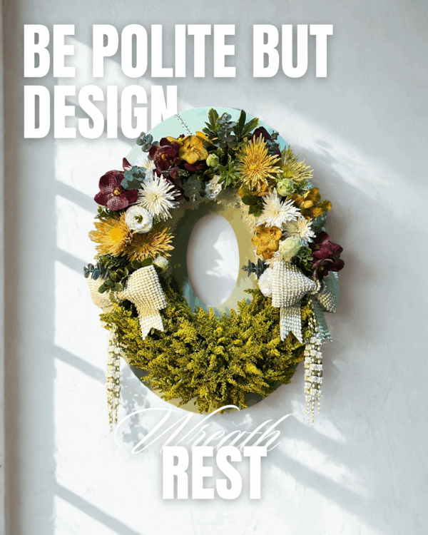 Wreath หรีดดอกไม้ผสมดอกไม้ไทย